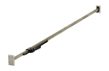 Heavy Duty Steel Round Tube Cargo Bar 89 In. to 104 In. Silver
